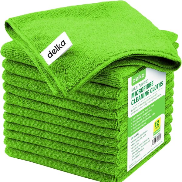 Microfibre Cleaning Cloths - Green