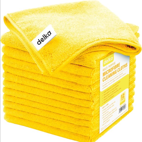 Microfibre Cleaning Cloths - Yellow