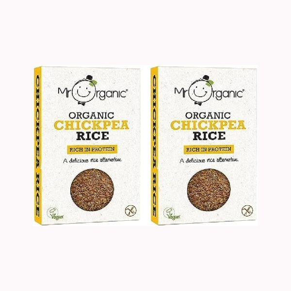 Mr Organic Italian Organic Chick Pea Rice, 250g (Pack of 2)
